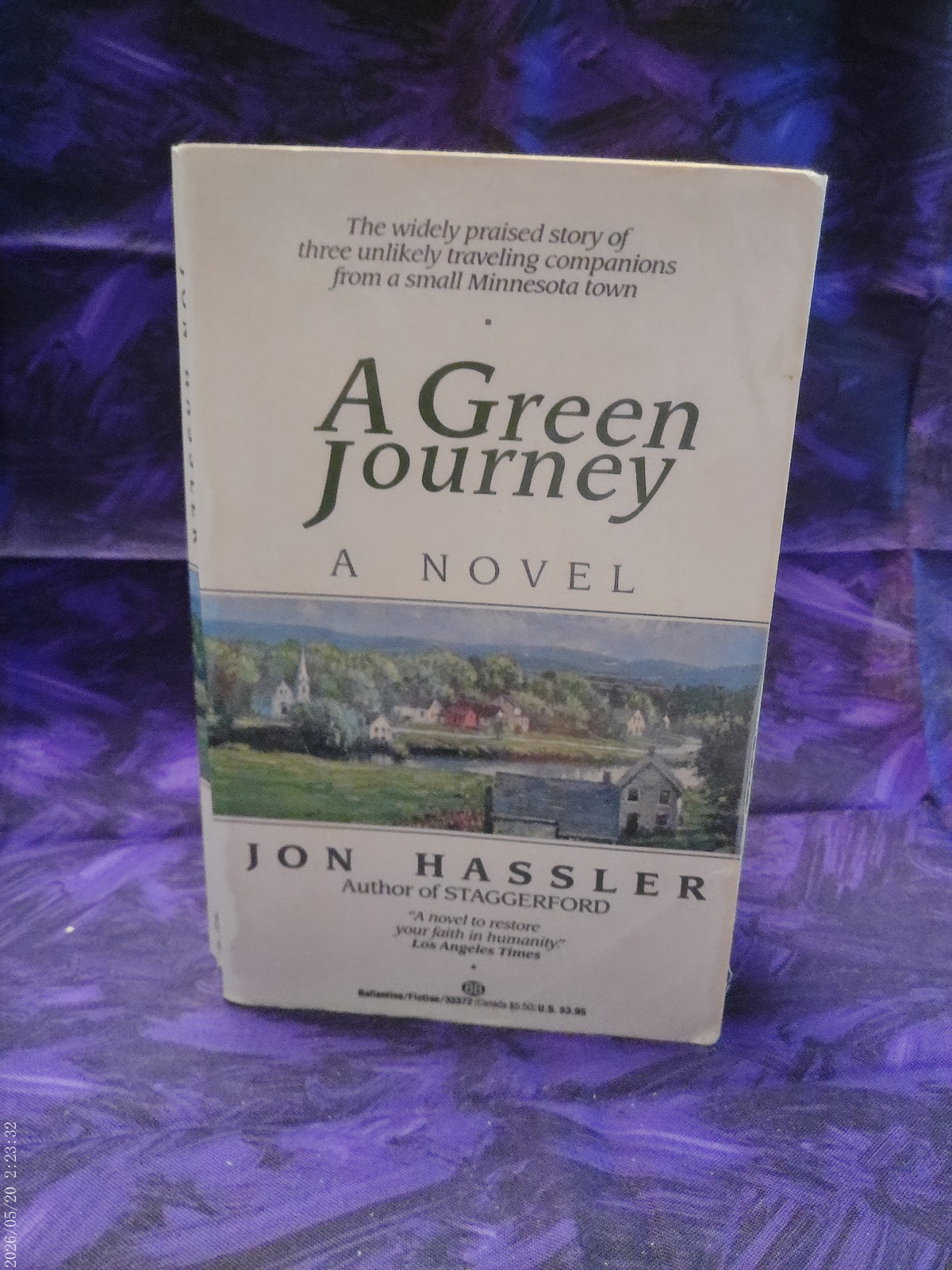 A Green Journey by Jon Hassler actual copy photo 1