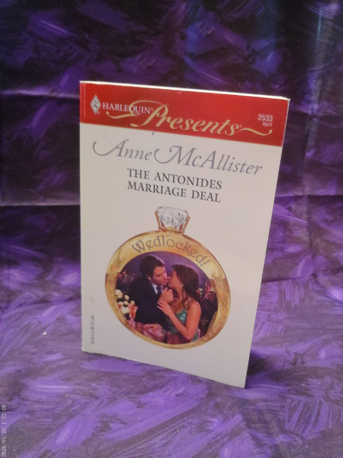 The Antonides Marriage Deal by Anne McAllister — actual copy photo
