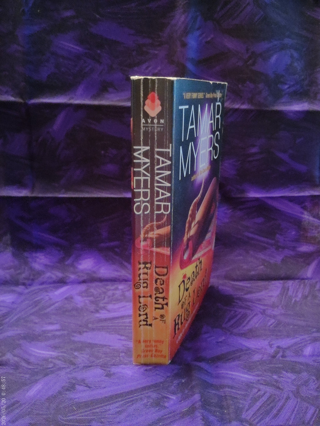 Death of a Rug Lord by Tamar Myers — spine