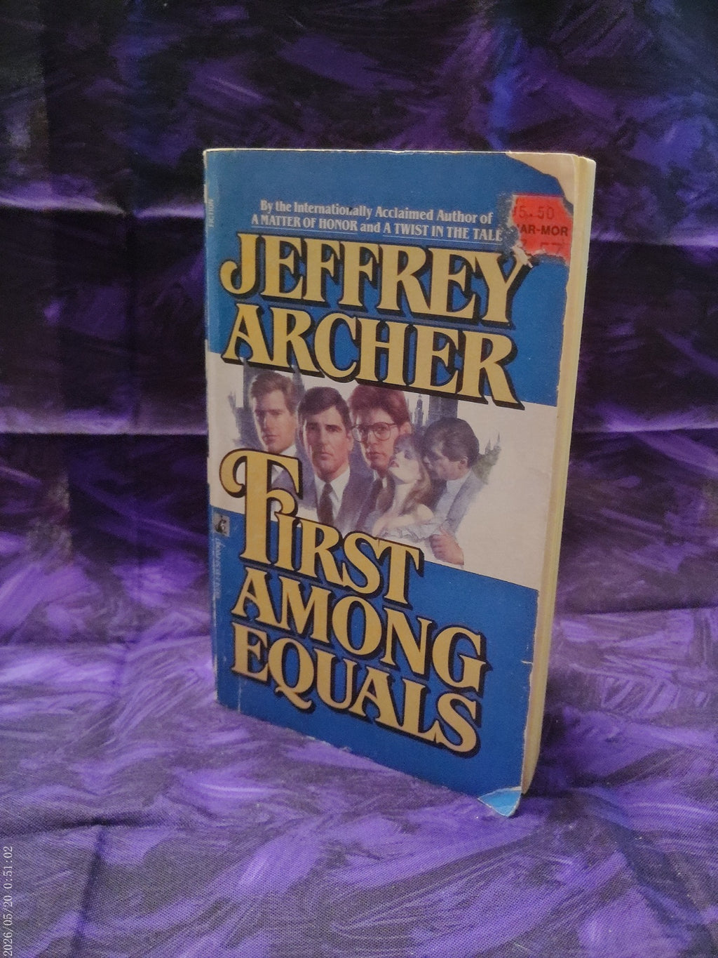 First Among Equals by Jeffrey Archer — front cover