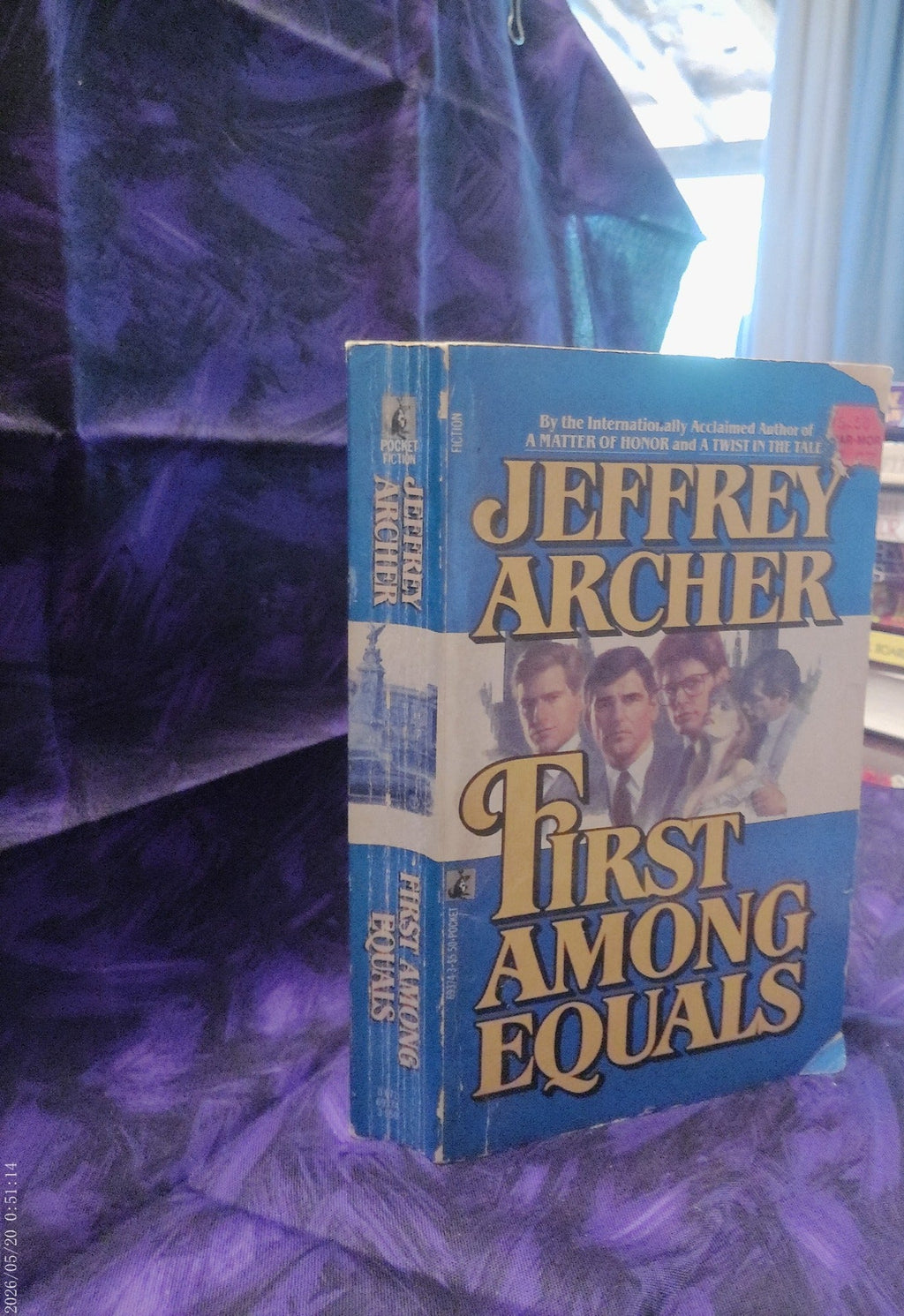 First Among Equals by Jeffrey Archer — spine