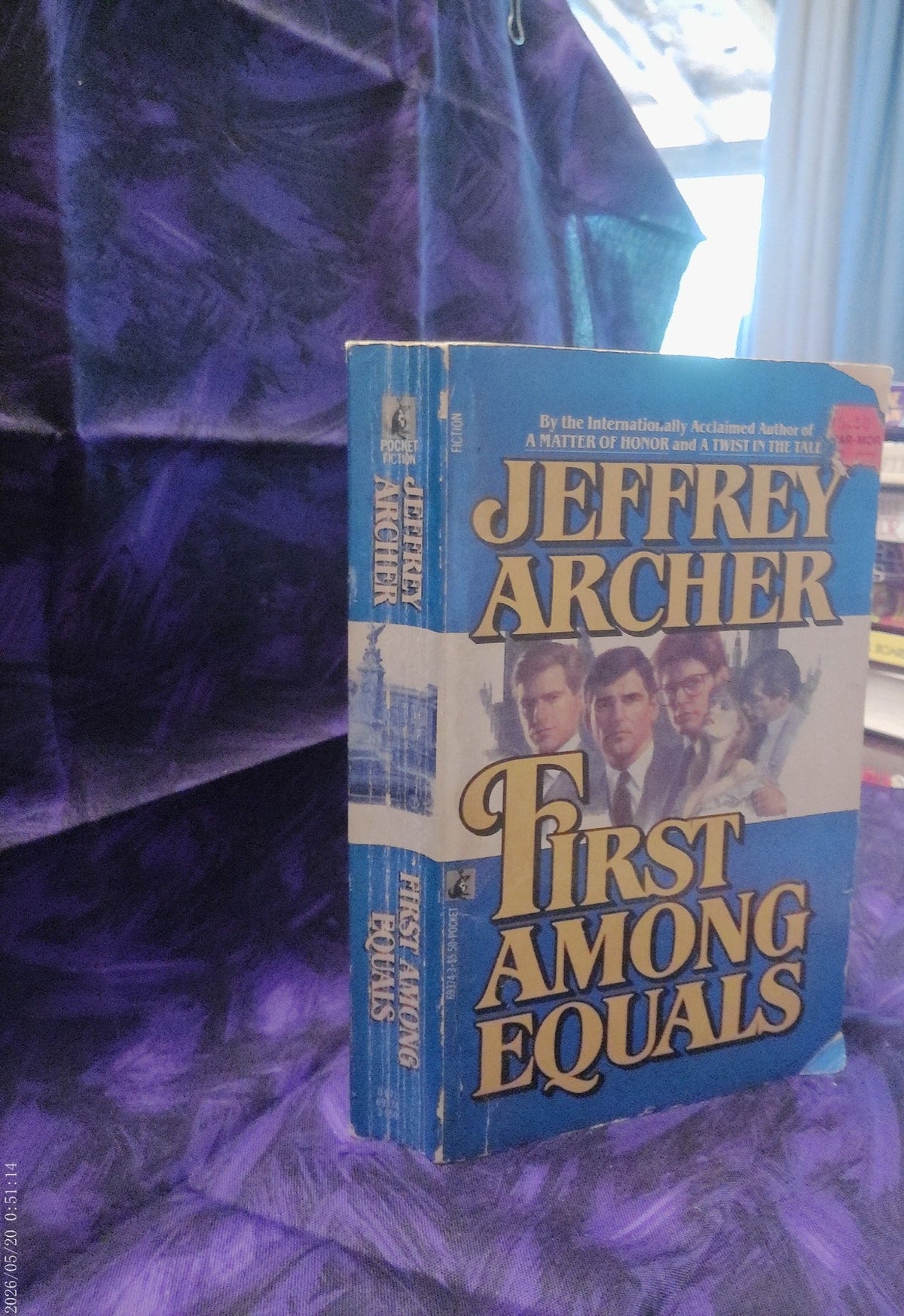 First Among Equals by Jeffrey Archer — spine