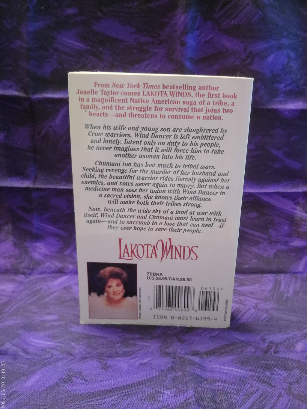 Lakota Winds by Janelle Taylor — back cover