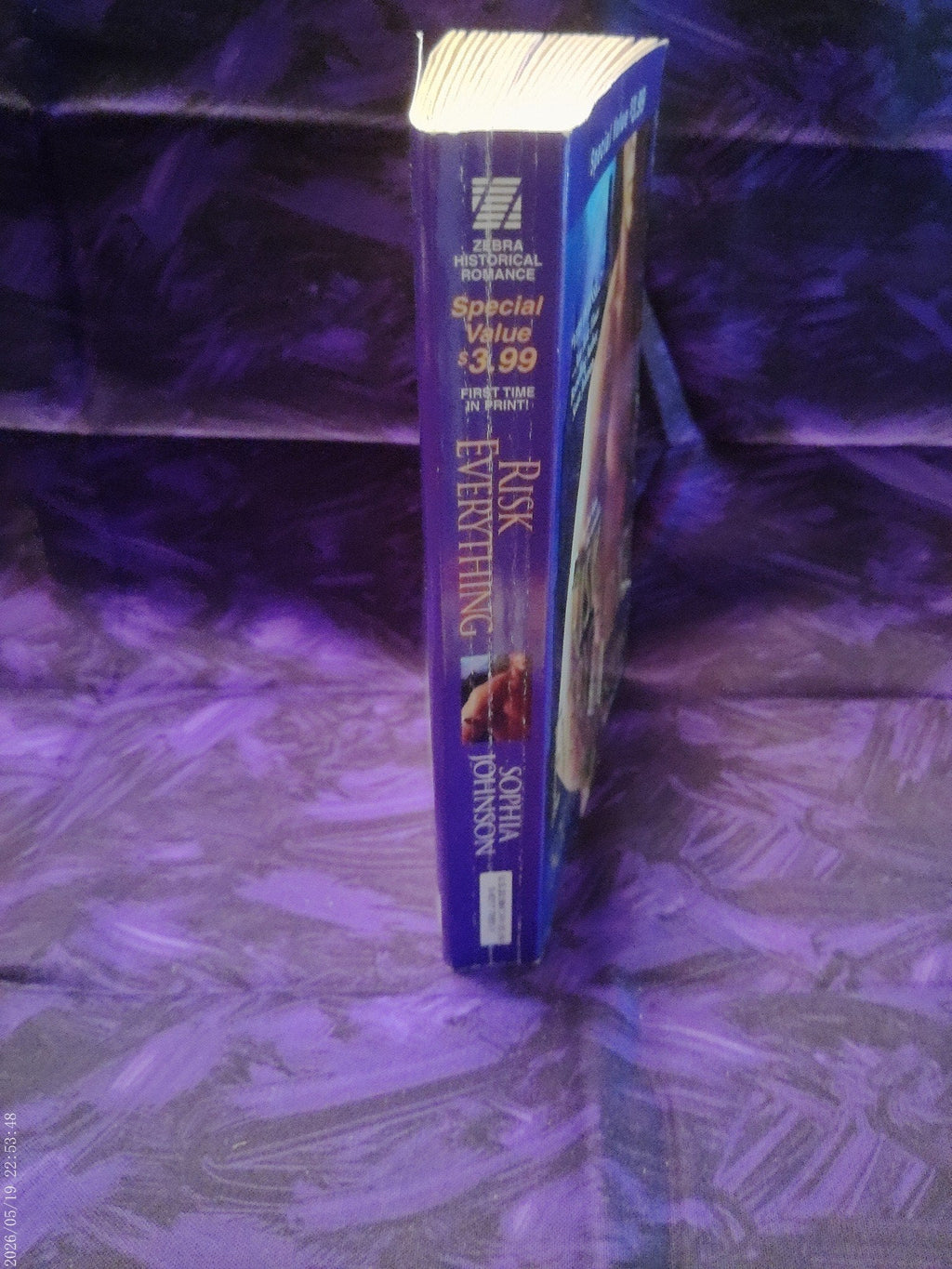Risk Everything by Sophia Johnson - spine