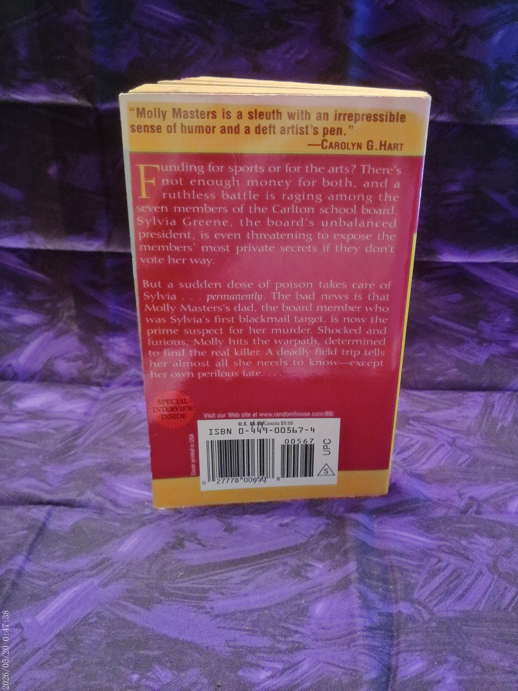 The School Board Murders by Leslie O'Kane - back cover