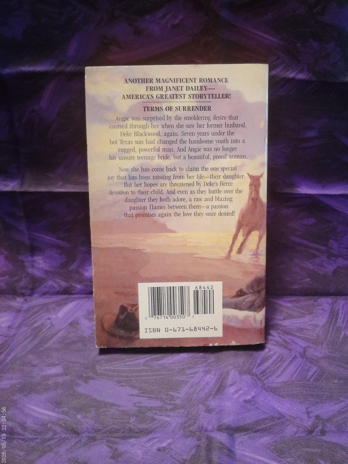 Terms of Surrender by Janet Dailey — back cover