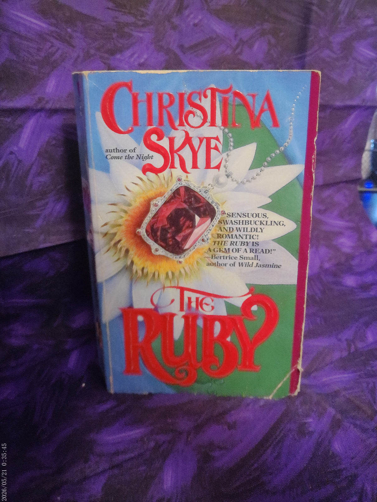 The Ruby by Christina Skye — actual used paperback, photo 1