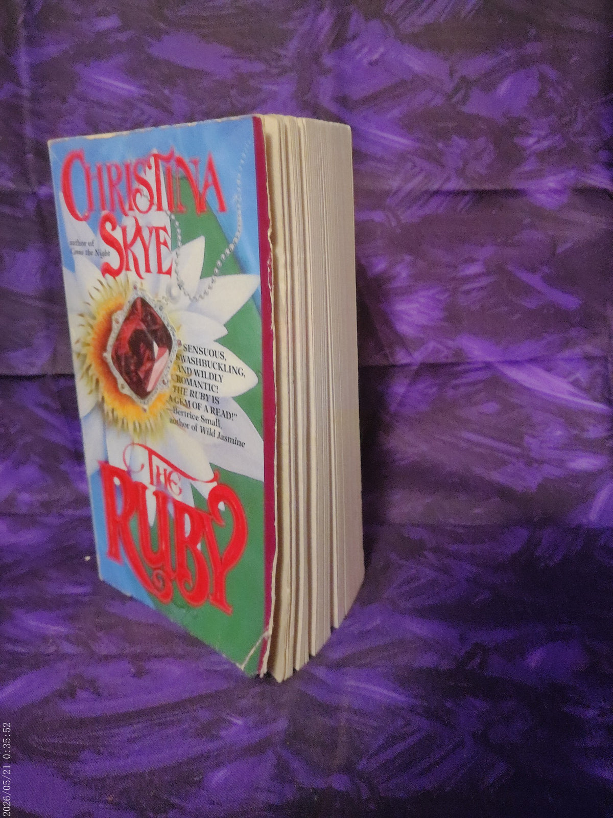 The Ruby by Christina Skye — actual used paperback, photo 2