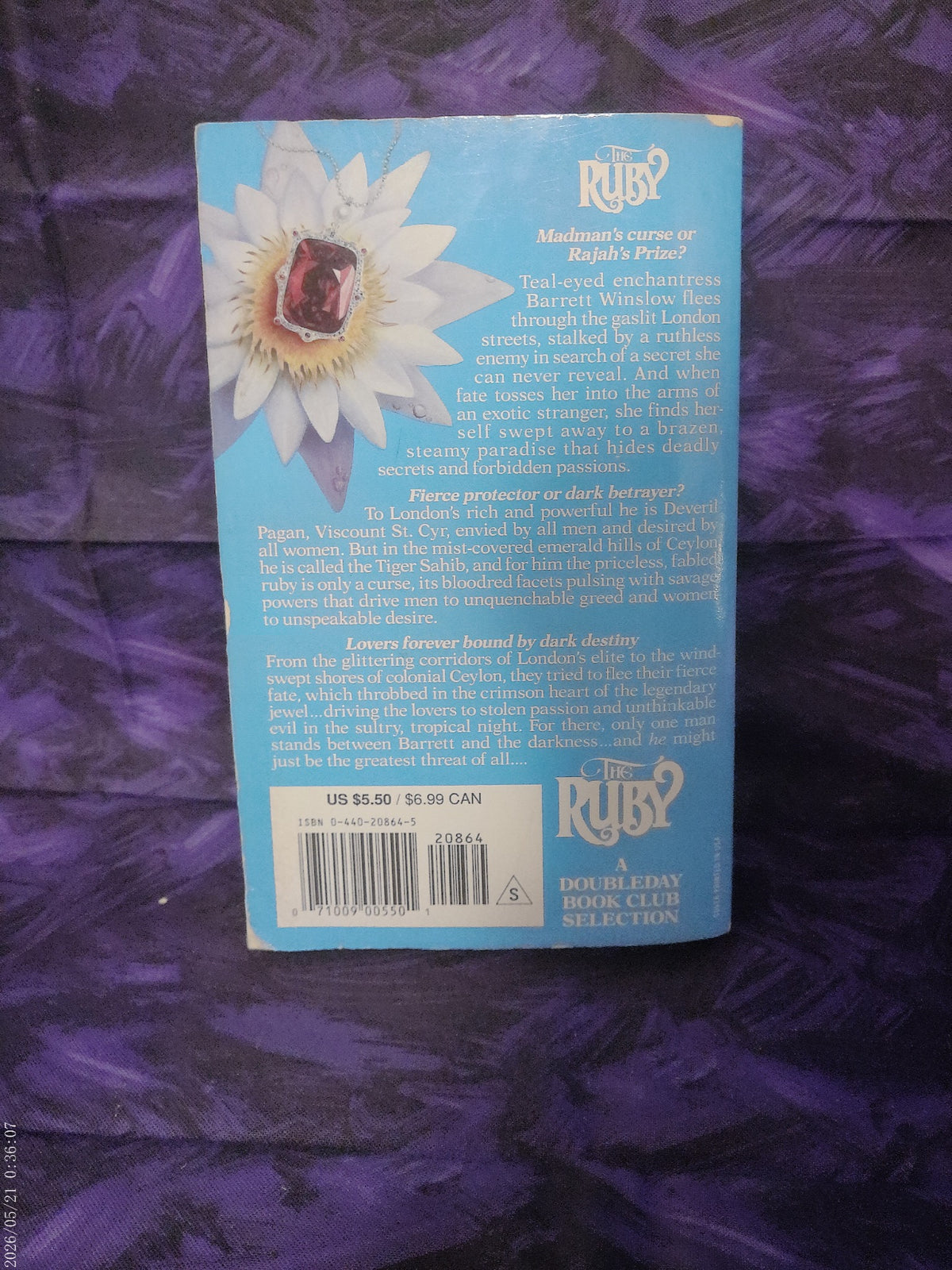 The Ruby by Christina Skye — actual used paperback, photo 4
